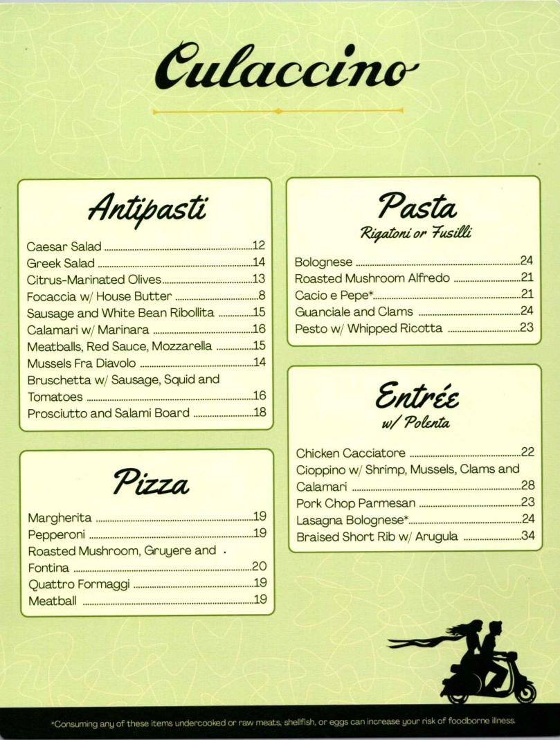 Culaccino Italian Restaurant