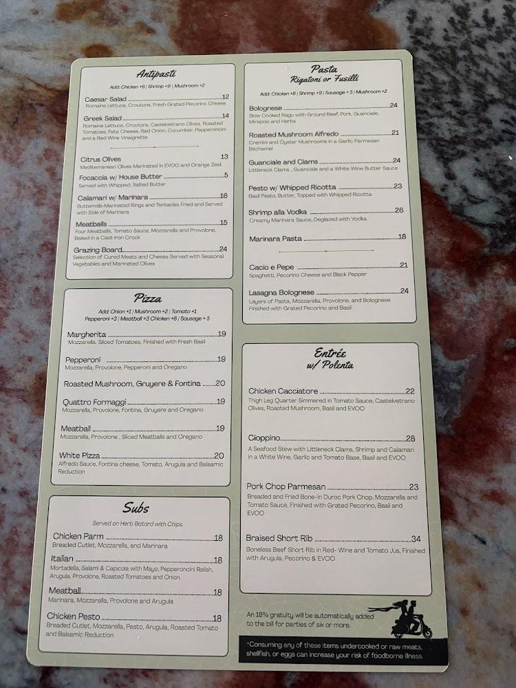 Culaccino Italian Restaurant Menu image 2